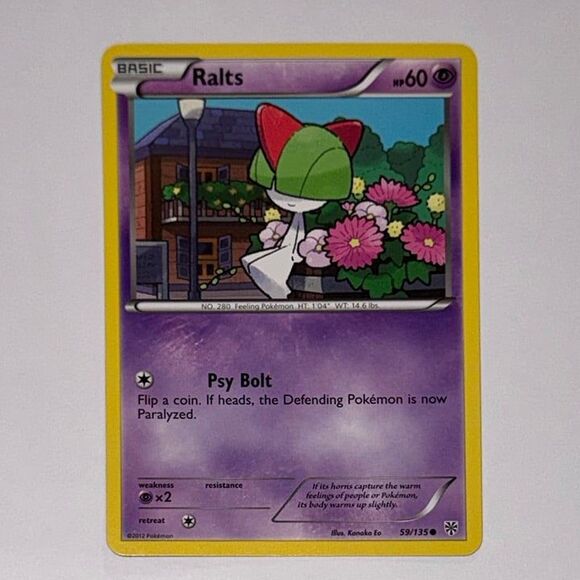 POKEMON CARD: Ralts #59/135 (Pokemon Plasma Storm) - Picture 1 of 2